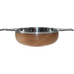 Wood & Pewter Quaich Large