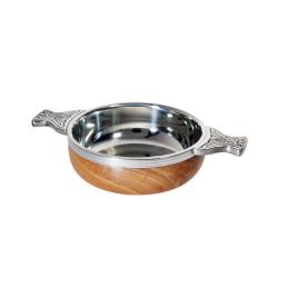 Wood & Pewter Quaich Medium