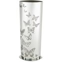 Butterfly Pattern Pewter Vase
