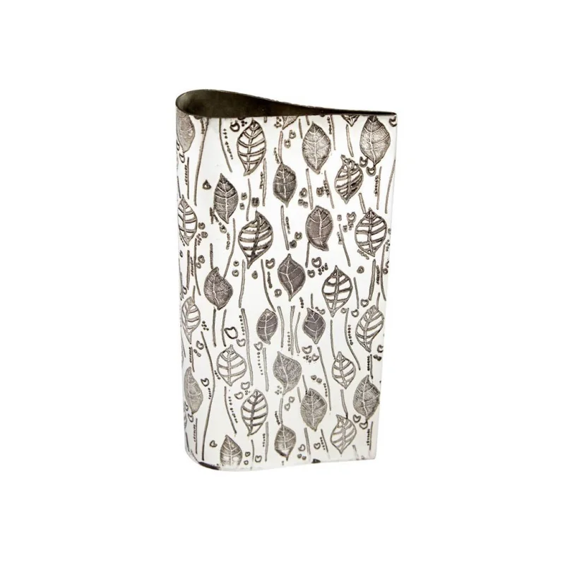 Leaf Bud Pewter Vase
