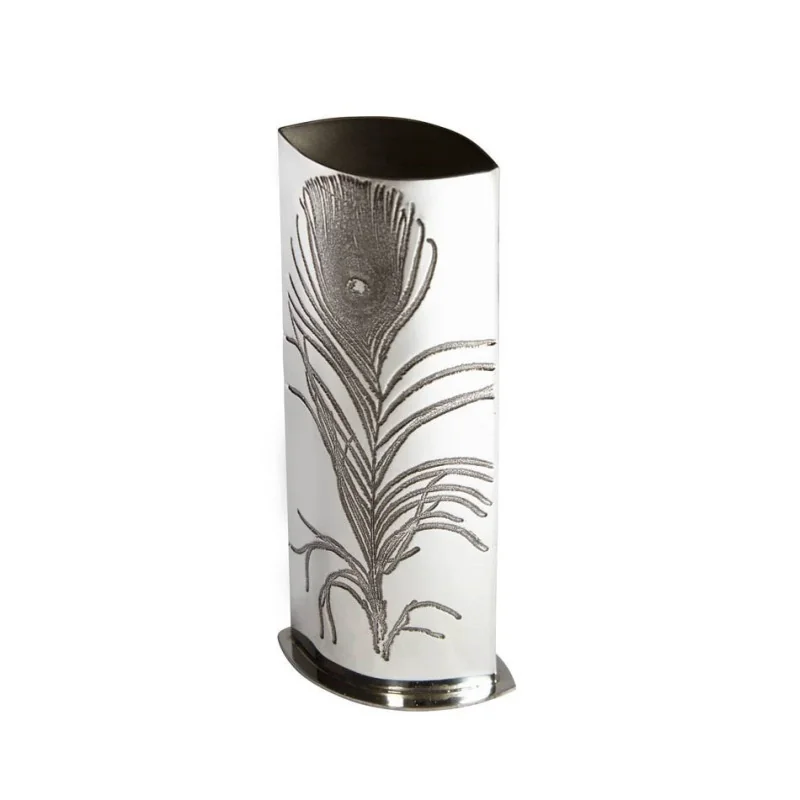 Peacock Bud Vase