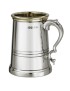 Pewter and Brass Worcester Tankard
