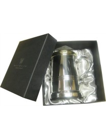 Pewter and Brass Worcester Tankard