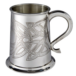 Skye Celtic Embossed Pewter Tankard