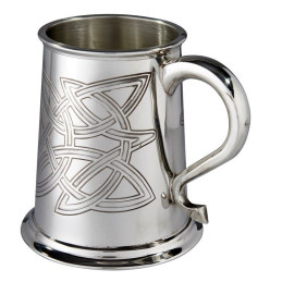 Skye Celtic Embossed Pewter Tankard