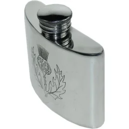 Thistle Pewter Kidney Flask 2oz