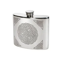 Celtic Knot Kidney Hip Flask