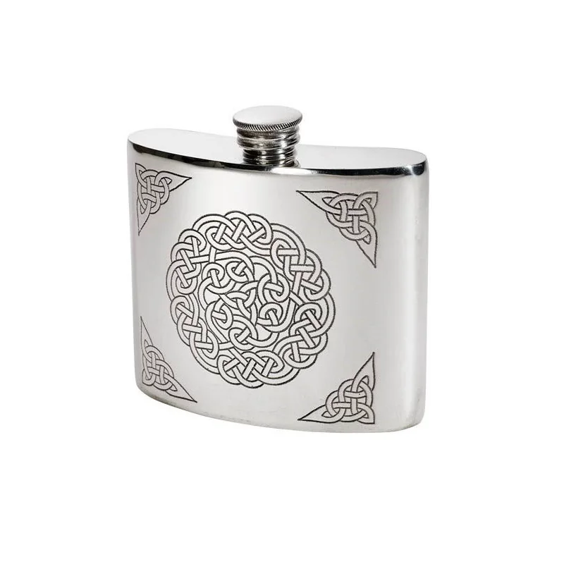 Celtic Knot Kidney Hip Flask