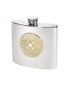 Celtic Gold Pewter Kidney Hip Flask
