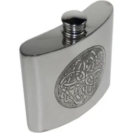Celtic Circle Kidney Hip Flask