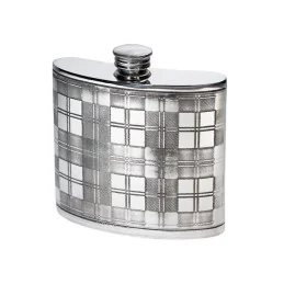 Tartan Kidney Hip Flask