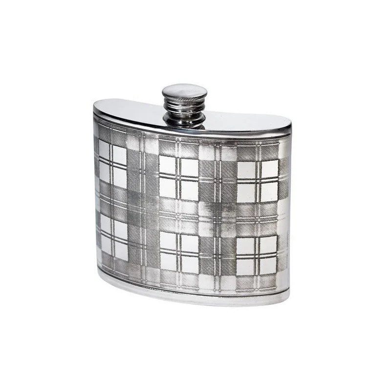 Tartan Kidney Hip Flask