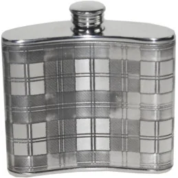 Tartan Kidney Hip Flask