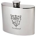 Lion Of Scotland Pewter Kidney Hip Flask