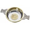 Celtic Gold Pewter and Brass Quaich