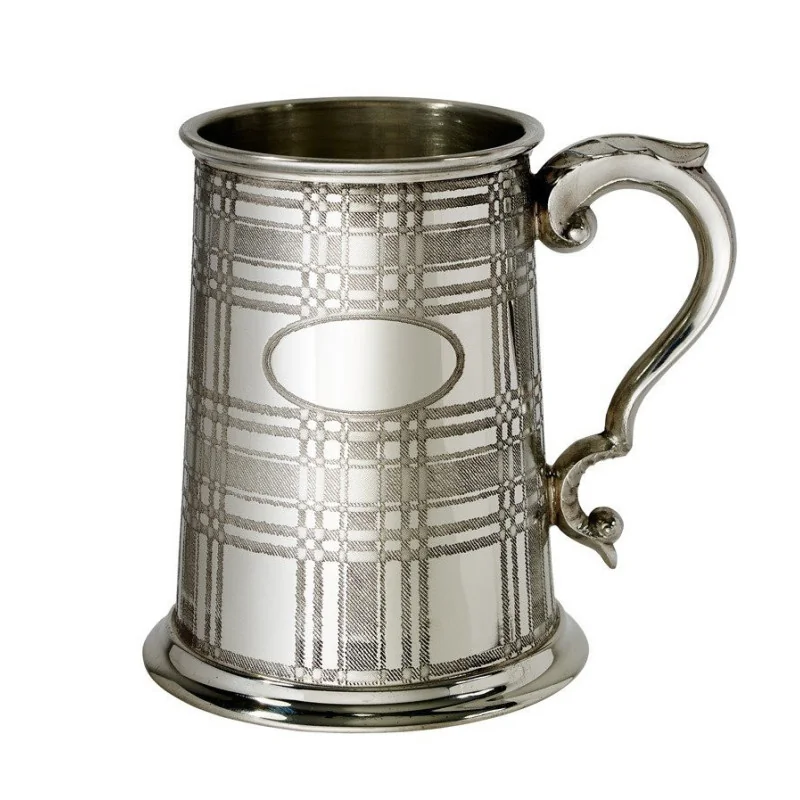 Tartan Pewter Tankard