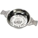 Red Red Rose Pewter Quaich