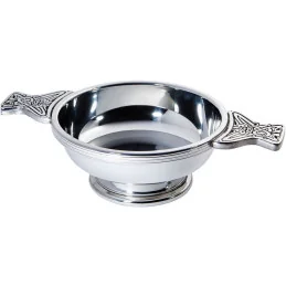 Red Red Rose Pewter Quaich