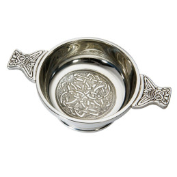 Celtic Circle Pewter Quaich