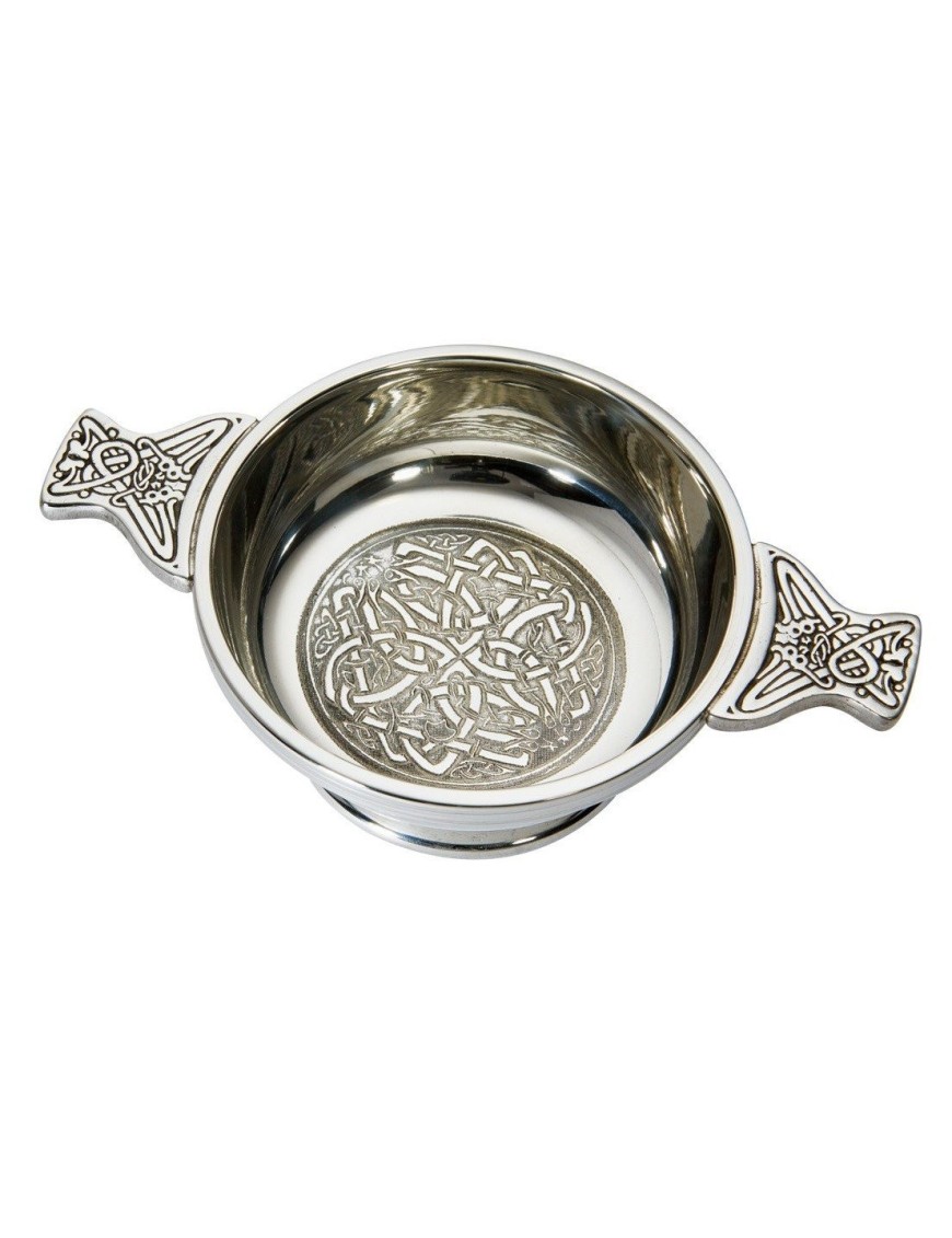 Celtic Circle Pewter Quaich