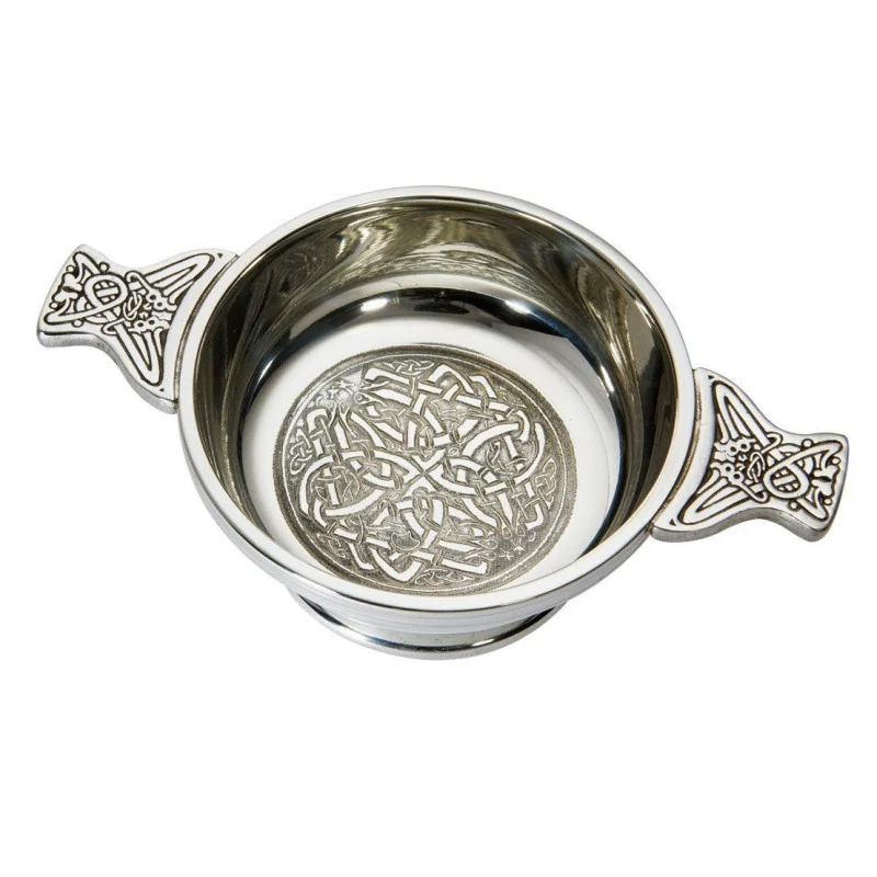Celtic Circle Pewter Quaich