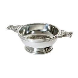Celtic Circle Pewter Quaich
