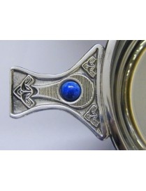 Gem Handle Pewter Quaich