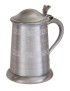 Medieval Hunting Scene Pewter Tankard