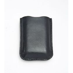 Black Leather Pouch 3oz Pocket Flasks