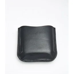 Black Leather Pouch 4oz Pocket Flasks