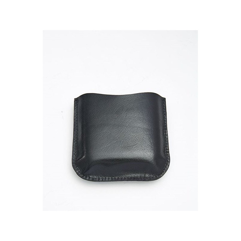 Black Leather Pouch 4oz Pocket Flasks