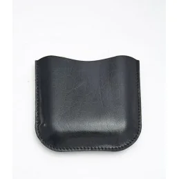 Black Leather Pouch 6oz Pocket Flasks
