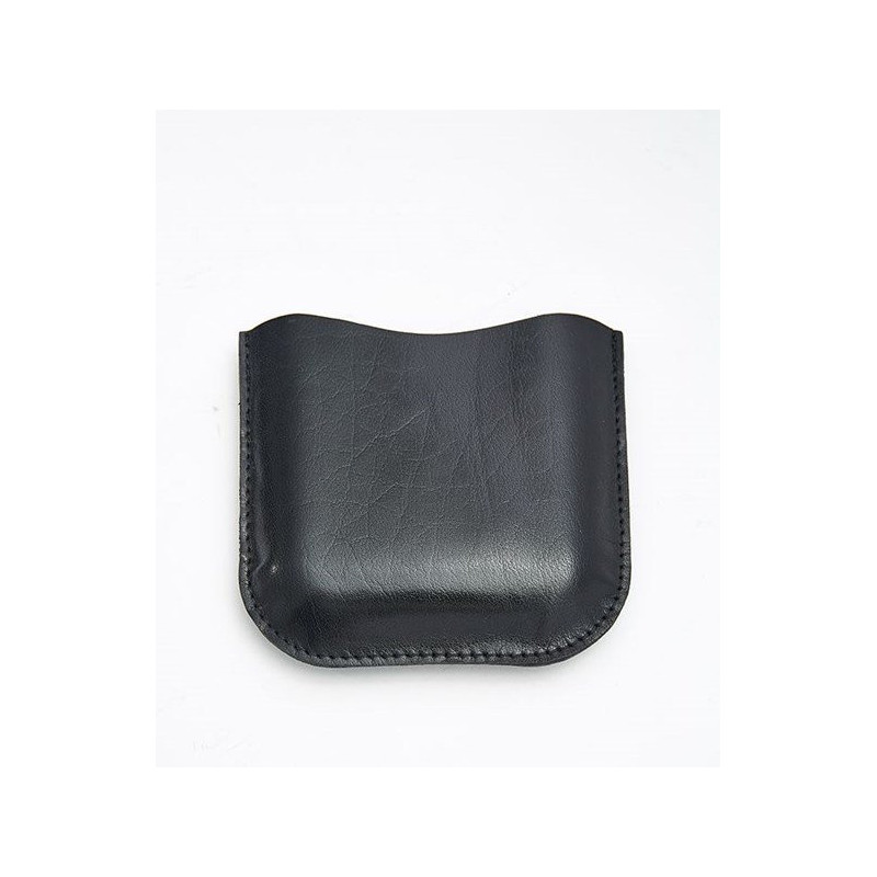 Black Leather Pouch  6oz Pocket Flasks