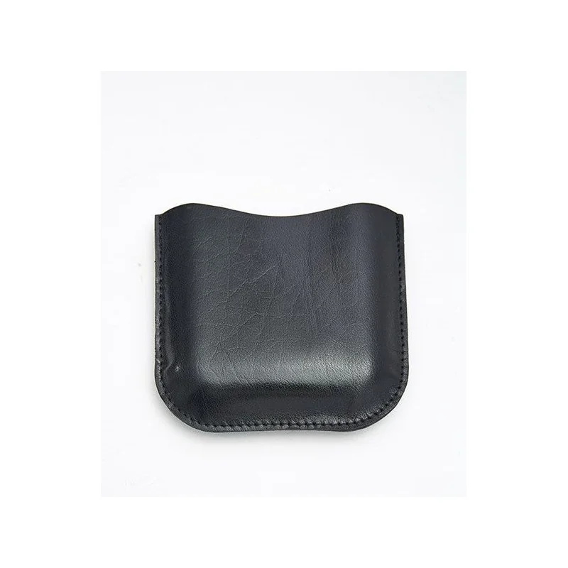 Black Leather Pouch 6oz Pocket Flasks