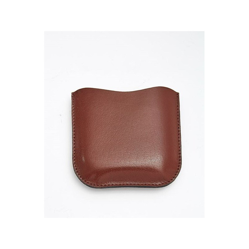 Black Leather Pouch  6oz Pocket Flasks