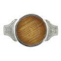 Wooden Quaich with Pewter Handles