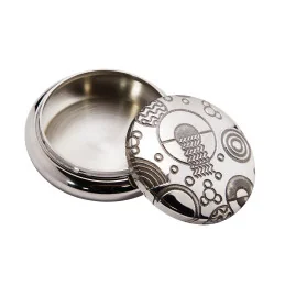 Retro Style Pewter Trinket Box