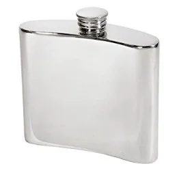 Celtic Gold Pewter Kidney Hip Flask