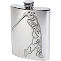 Golfers Pewter Hip Flask