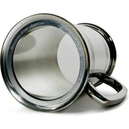Double Lined Glass Base Tankard