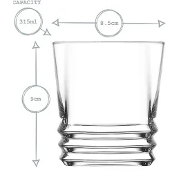 Elegan Ridged Whisky Glass