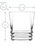 Elegan Ridged Whisky Glass