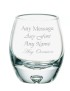 Handmade Bubble Base Barrel Whisky Glass