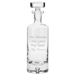 Handmade Bubble Base Arran Round Decanter