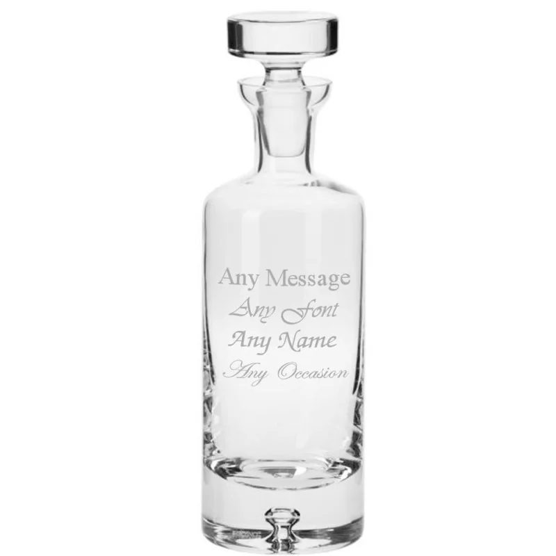 Handmade Bubble Base Arran Round Decanter