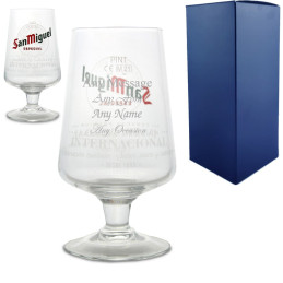 San Miguel Pint Glass