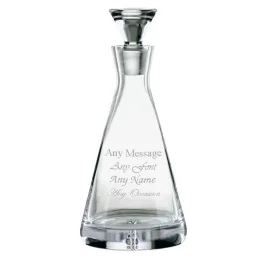 Handmade Bubble Base Pyramid Decanter