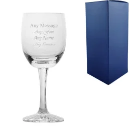 Grosvenor Lead Crystal Goblet with Star Cut Base