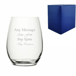 Stemless Red Wine Glass