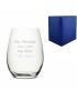 Stemless Red Wine Glass
